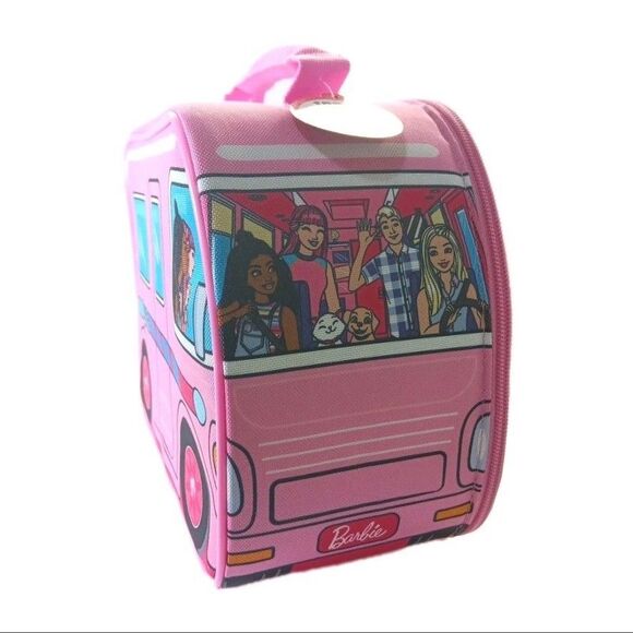 Iconic Barbie Van Shaped Thermos Brand Insulated Lunch Box Pink New - Picture 6 of 7